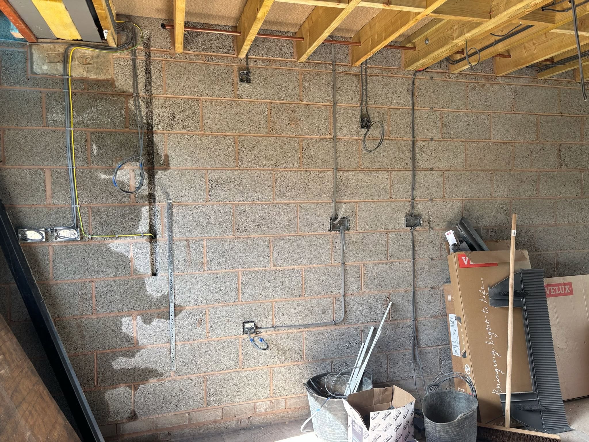 Block Wall Wiring