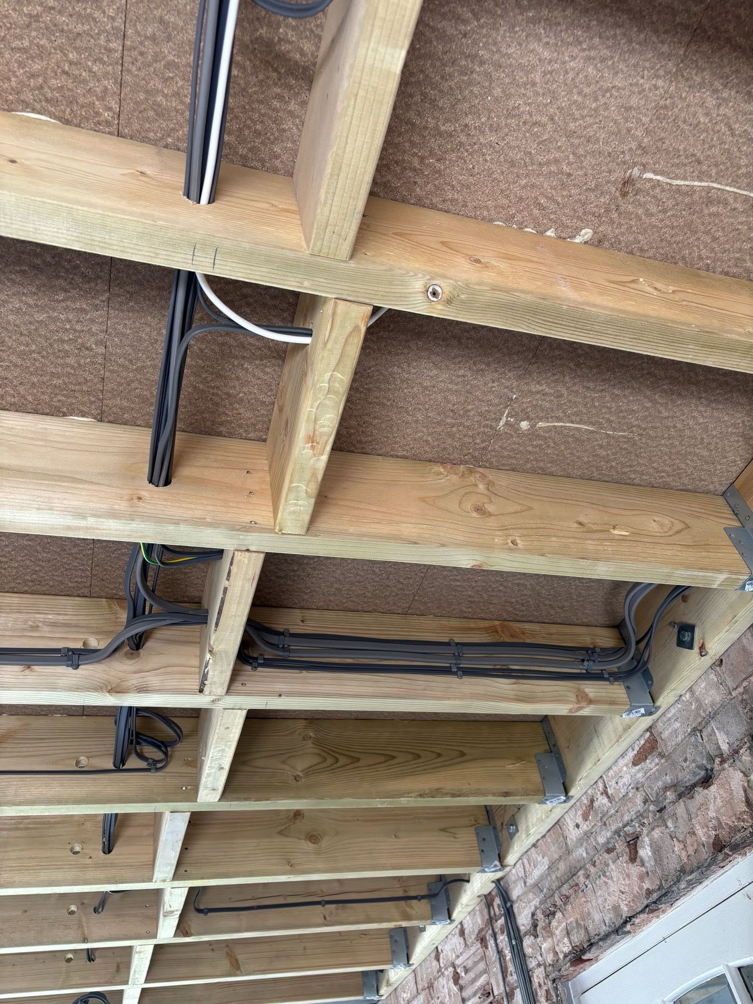 Roof Joist Cable Installation